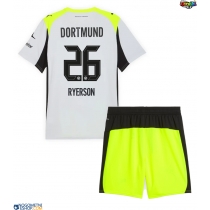Otroški Nogometni dresi Borussia Dortmund Julian Ryerson #26 Gostujoči 2025-26 Kratek Rokav (+ Kratke hlače)
